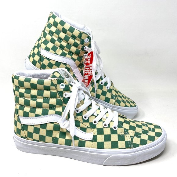 Vans Shoes Vans Sk8hi Checkerboard Light Mens Green High Top